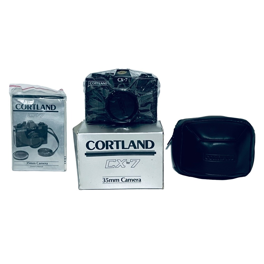 Cortland CX-7 35mm Film Camera With Original Case, Box, and Manual Vintage